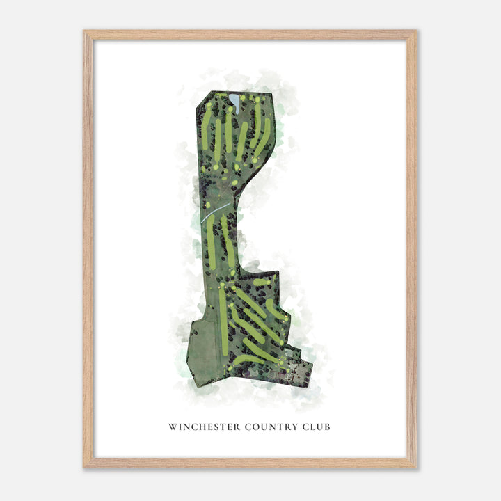 Print of Winchester Country Club Classic Map