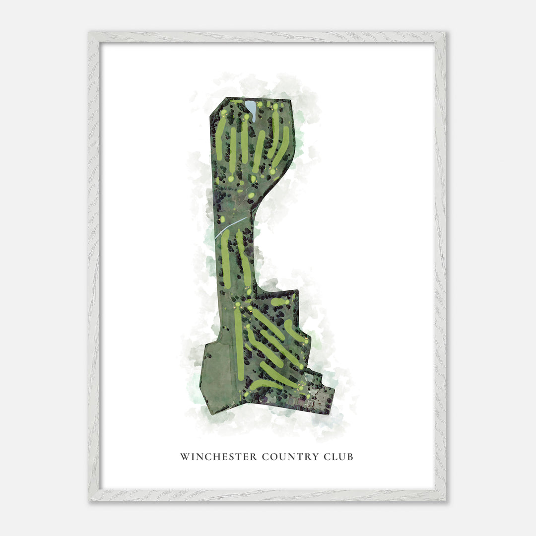 Print of Winchester Country Club Classic Map