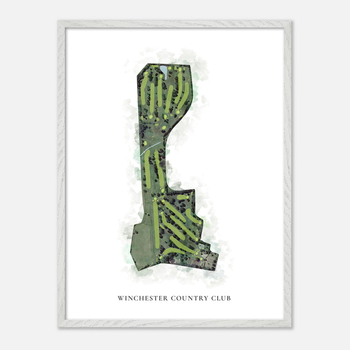 Print of Winchester Country Club Classic Map