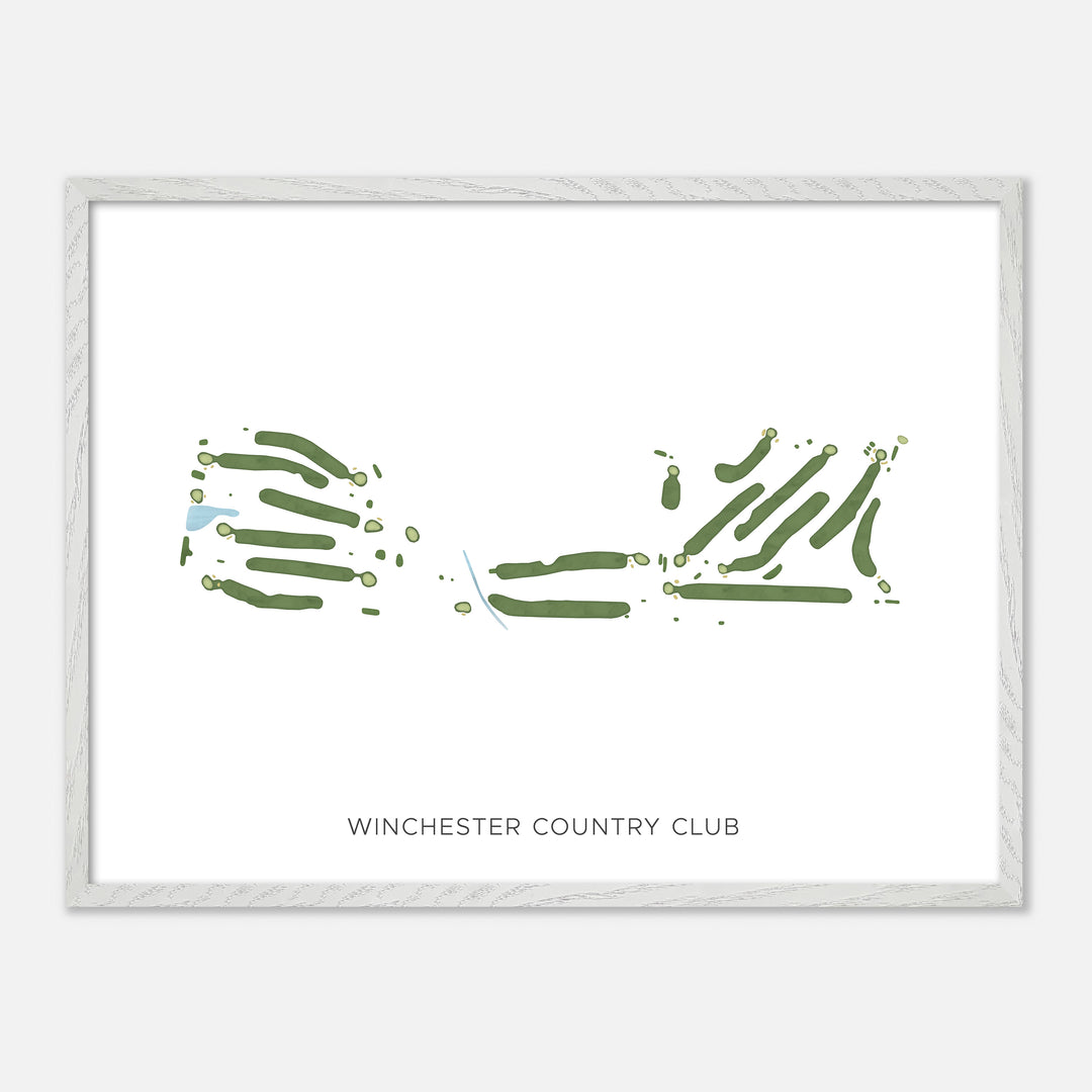 Print of Winchester Country Club Modern Map