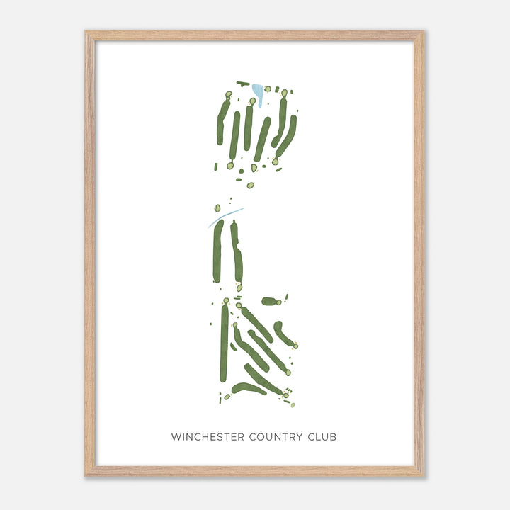 Print of Winchester Country Club Modern Map