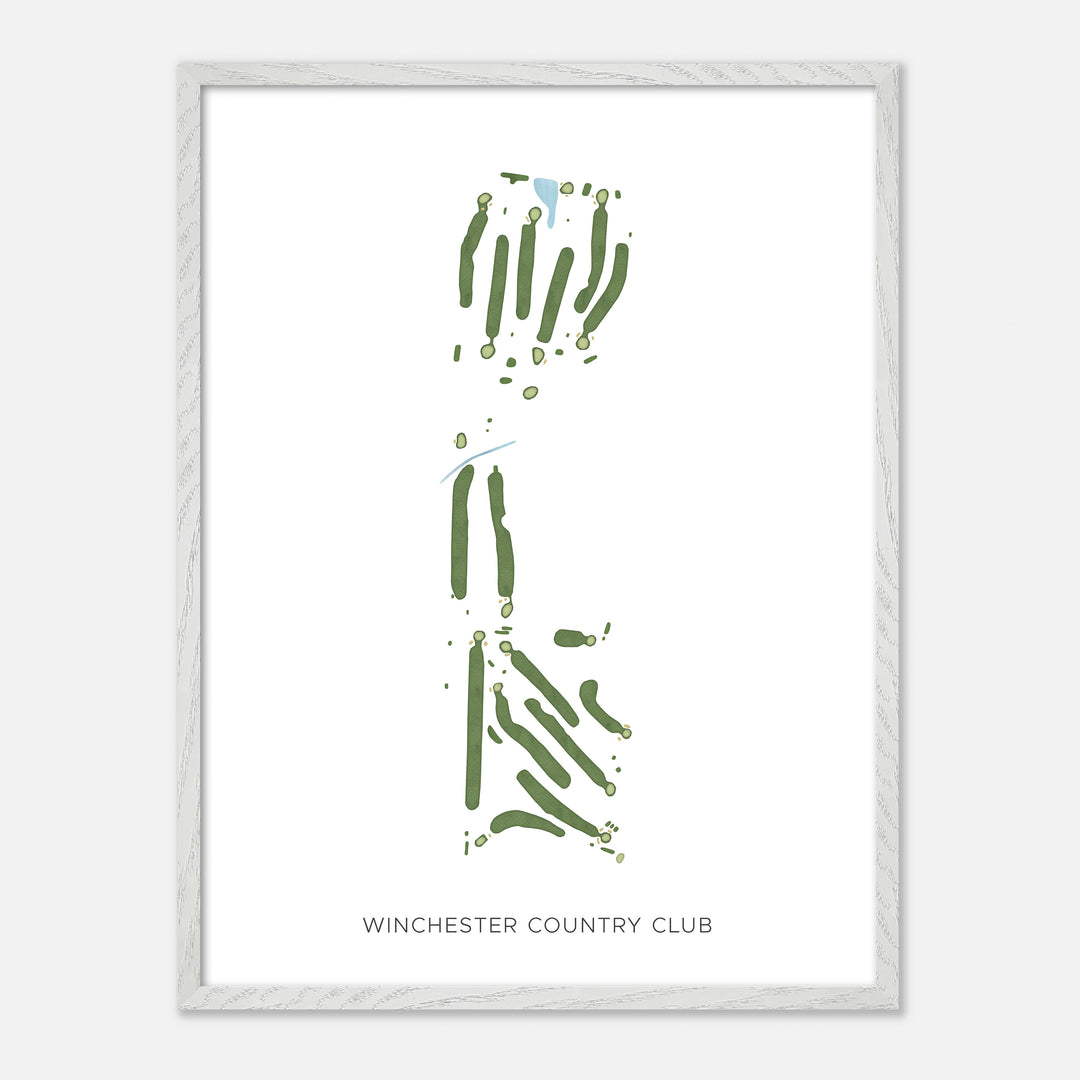 Print of Winchester Country Club Modern Map