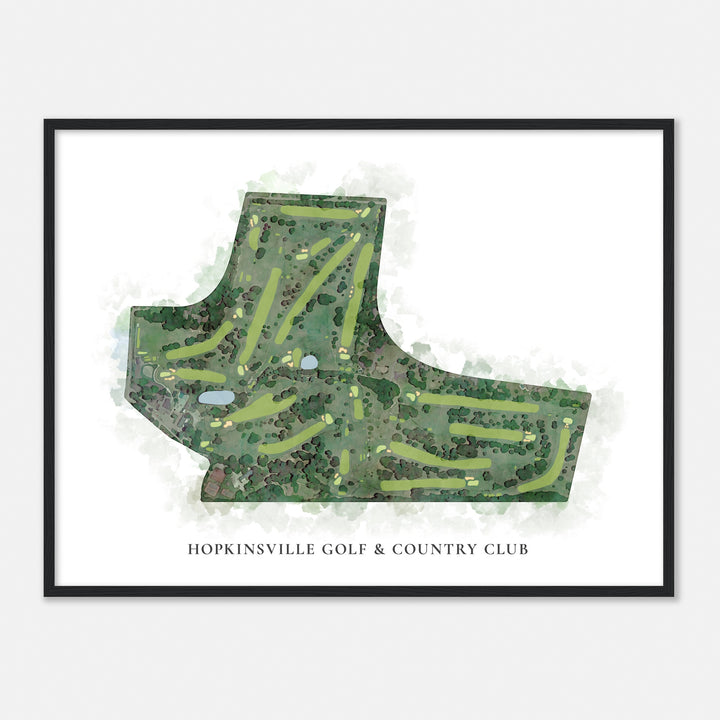 Print of Hopkinsville Golf & Country Club Classic Map