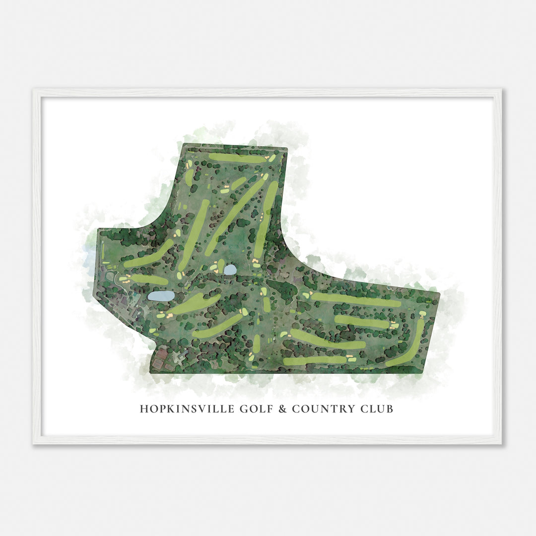 Print of Hopkinsville Golf & Country Club Classic Map