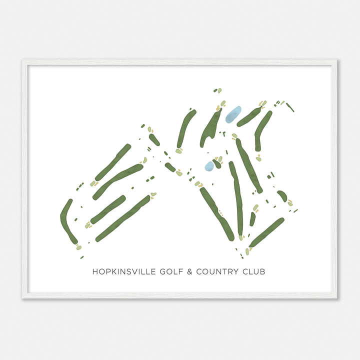 Print of Hopkinsville Golf & Country Club Modern Map