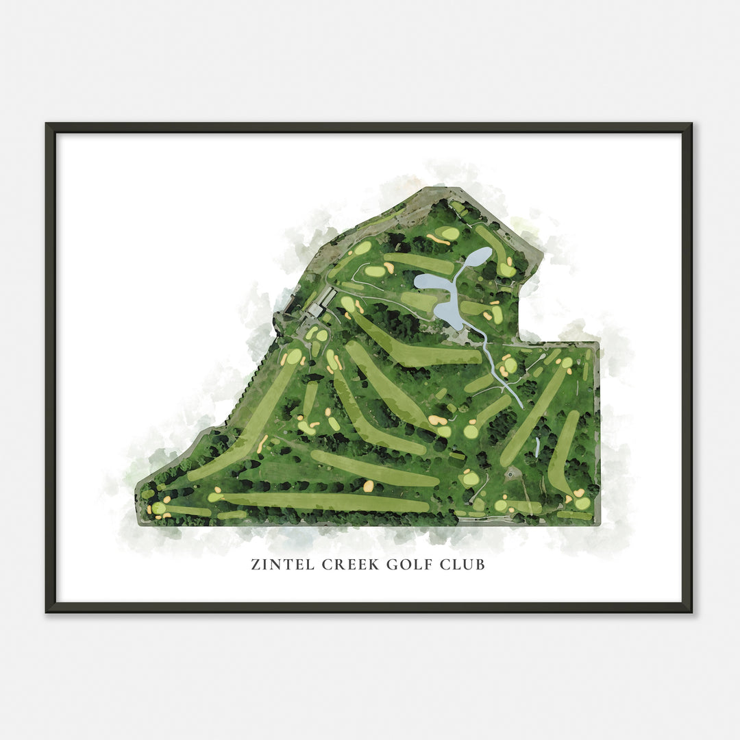 Print of Zintel Creek Golf Club Classic Map