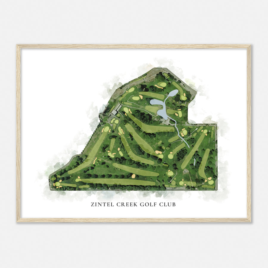 Print of Zintel Creek Golf Club Classic Map