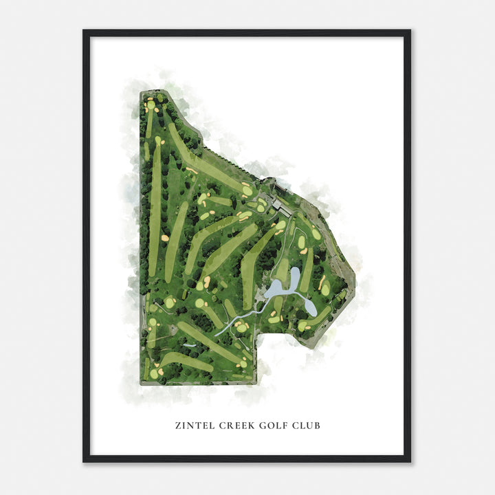 Print of Zintel Creek Golf Club Classic Map