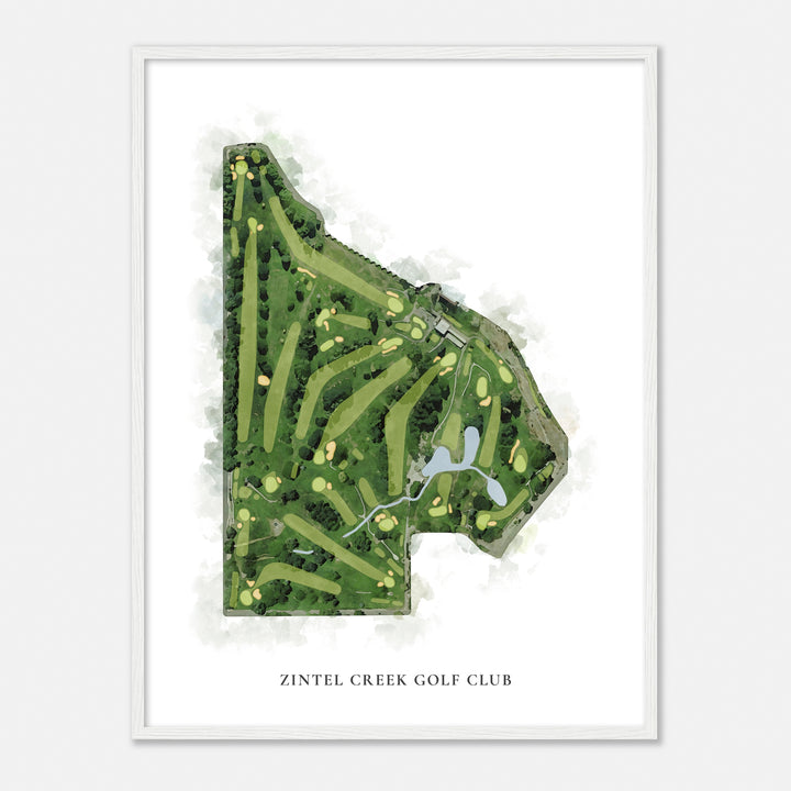 Print of Zintel Creek Golf Club Classic Map