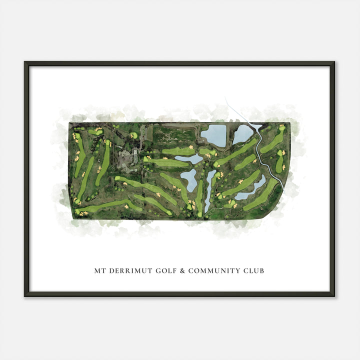 Print of Mt Derrimut Golf & Community Club Classic Map