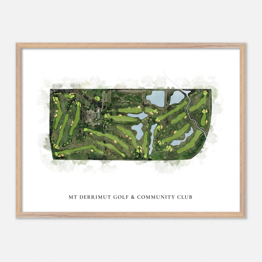 Print of Mt Derrimut Golf & Community Club Classic Map
