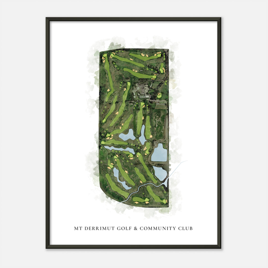 Print of Mt Derrimut Golf & Community Club Classic Map