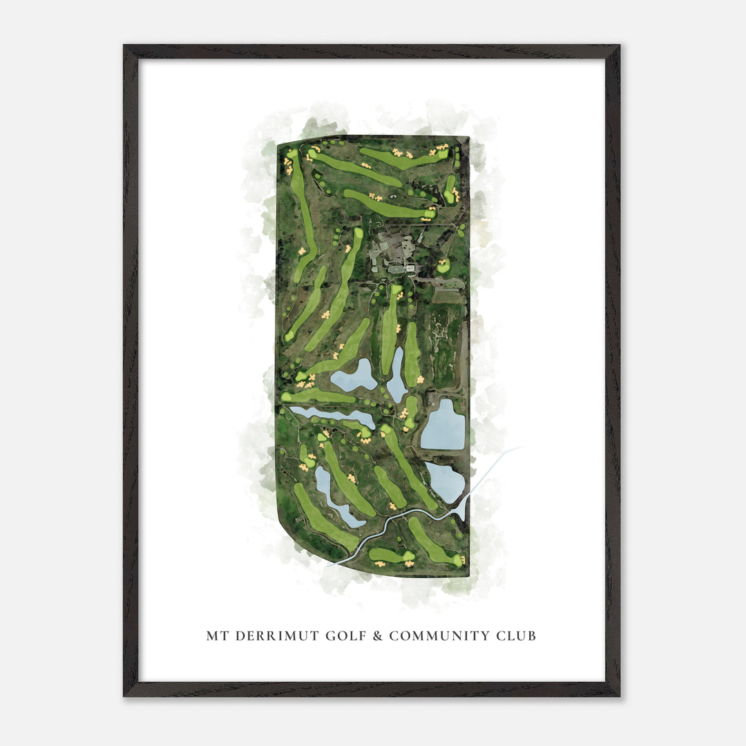 Print of Mt Derrimut Golf & Community Club Classic Map