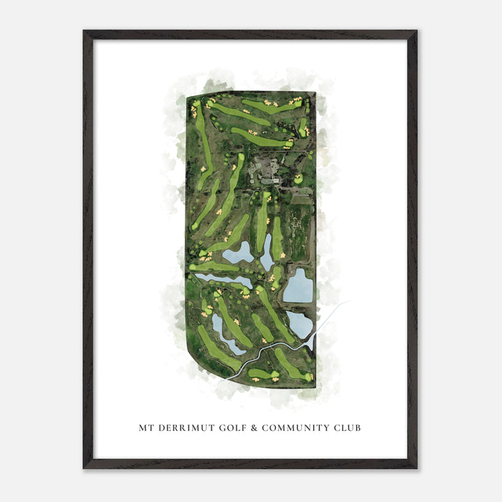Print of Mt Derrimut Golf & Community Club Classic Map