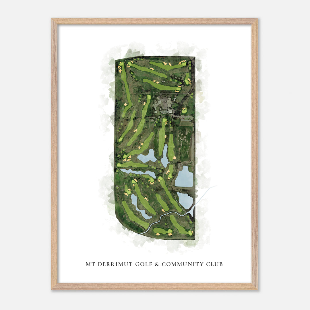 Print of Mt Derrimut Golf & Community Club Classic Map