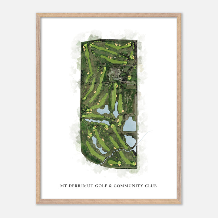 Print of Mt Derrimut Golf & Community Club Classic Map