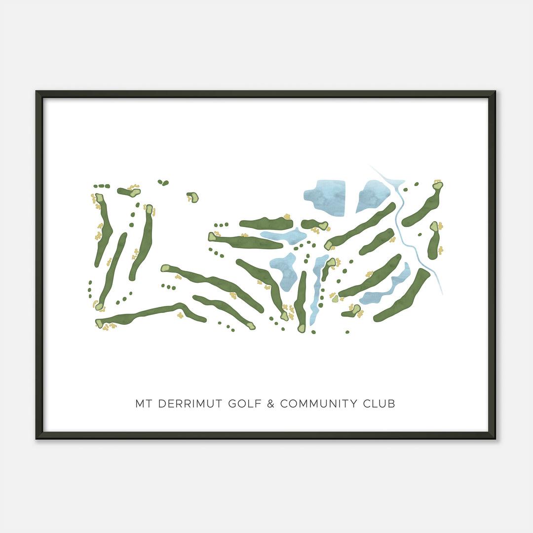 Print of Mt Derrimut Golf & Community Club Modern Map