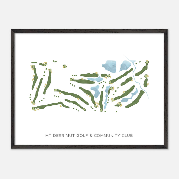 Print of Mt Derrimut Golf & Community Club Modern Map