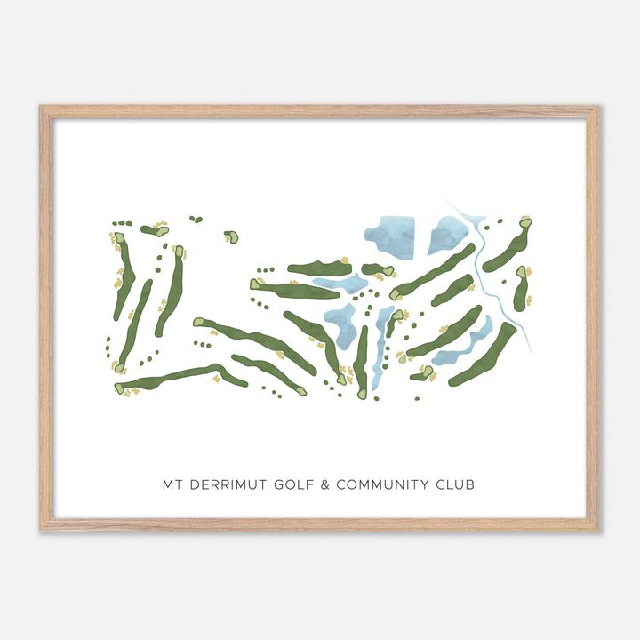 Print of Mt Derrimut Golf & Community Club Modern Map