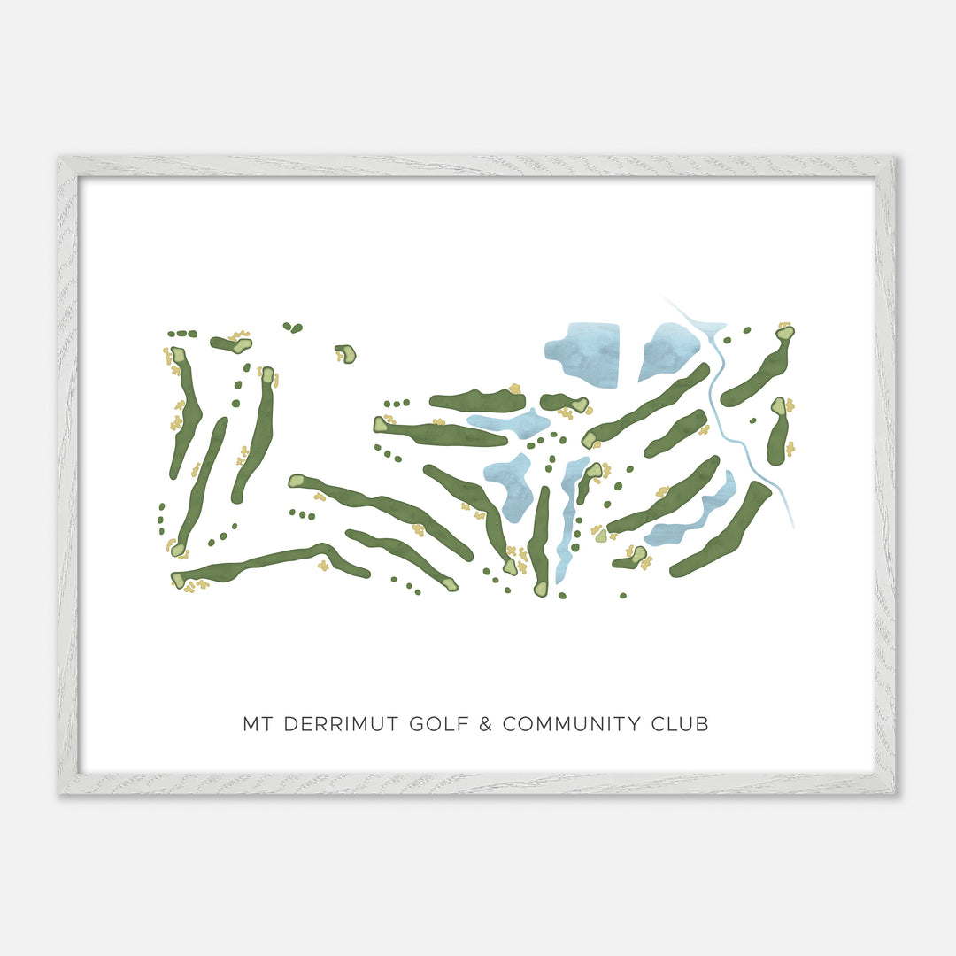 Print of Mt Derrimut Golf & Community Club Modern Map