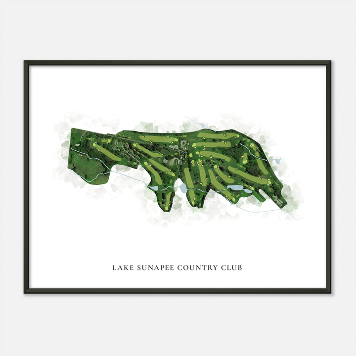 Print of Lake Sunapee Country Club Classic Map