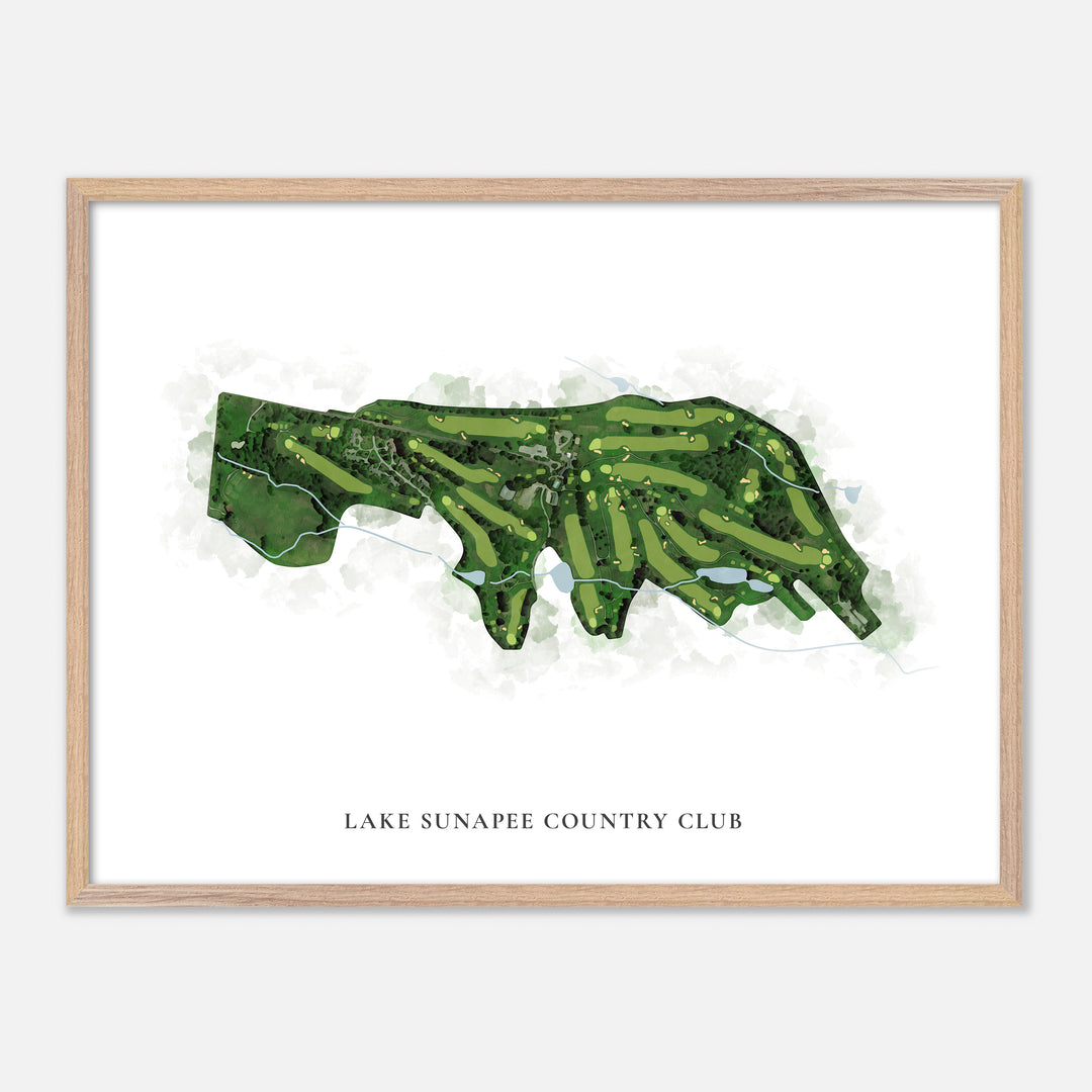Print of Lake Sunapee Country Club Classic Map