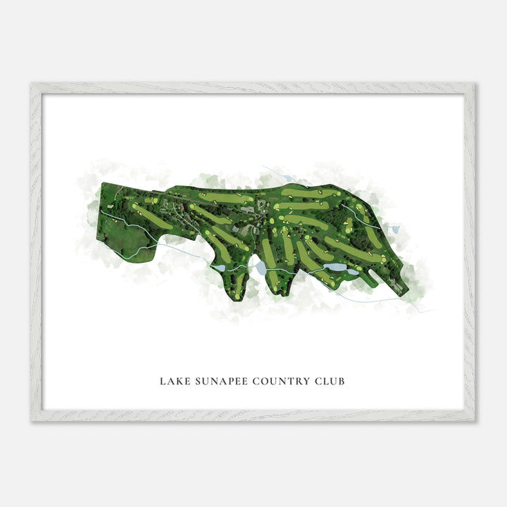 Print of Lake Sunapee Country Club Classic Map