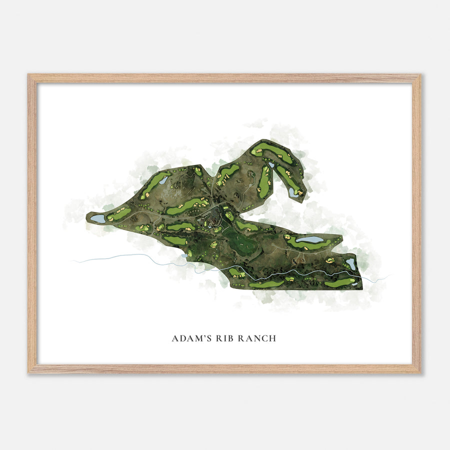 Print of Adam'S Rib Ranch Classic Map