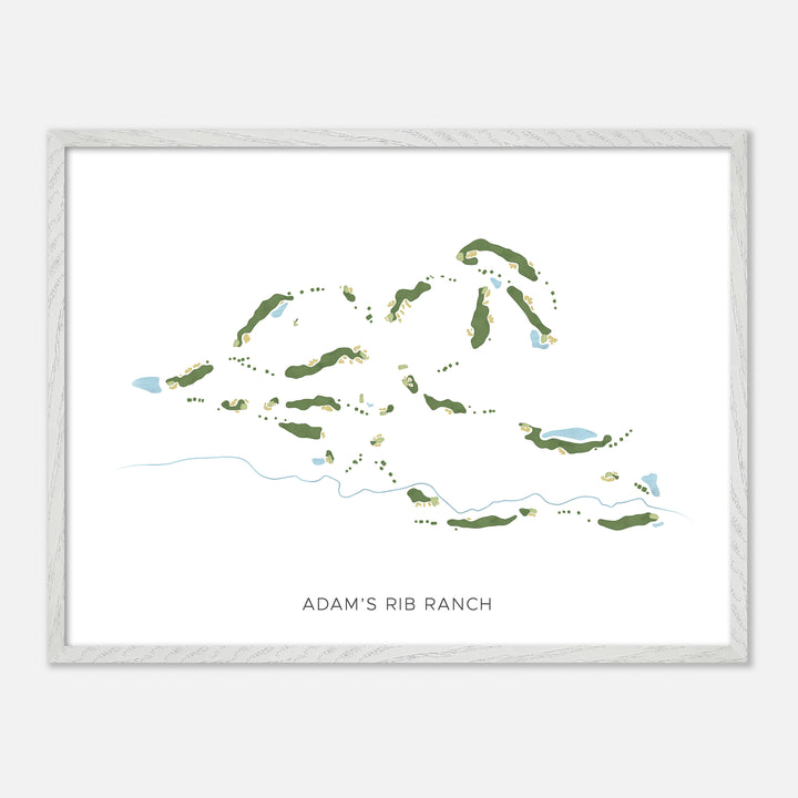 Print of Adam'S Rib Ranch Modern Map