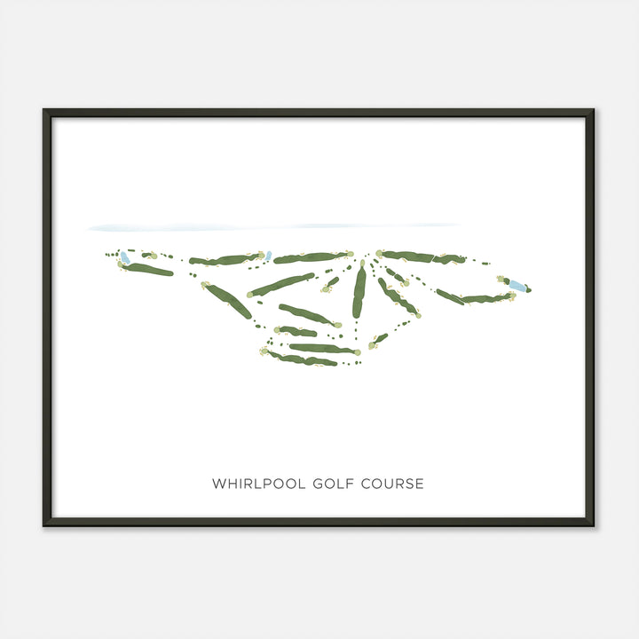 Print of Whirlpool Golf Course Modern Map