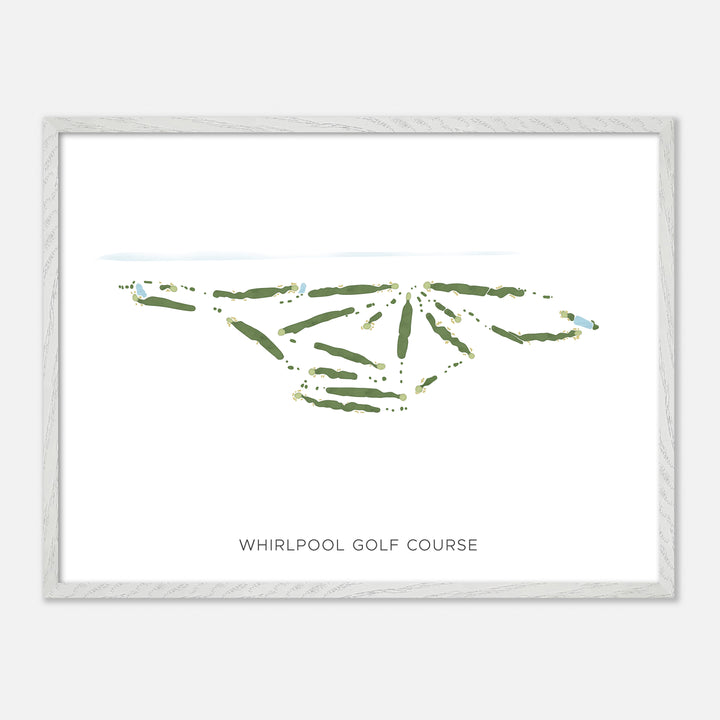 Print of Whirlpool Golf Course Modern Map