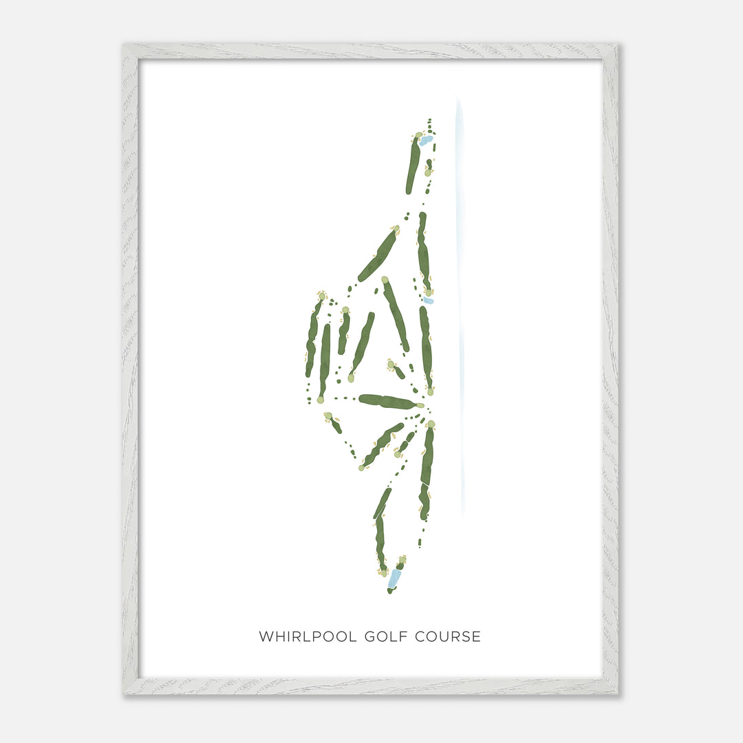 Print of Whirlpool Golf Course Modern Map