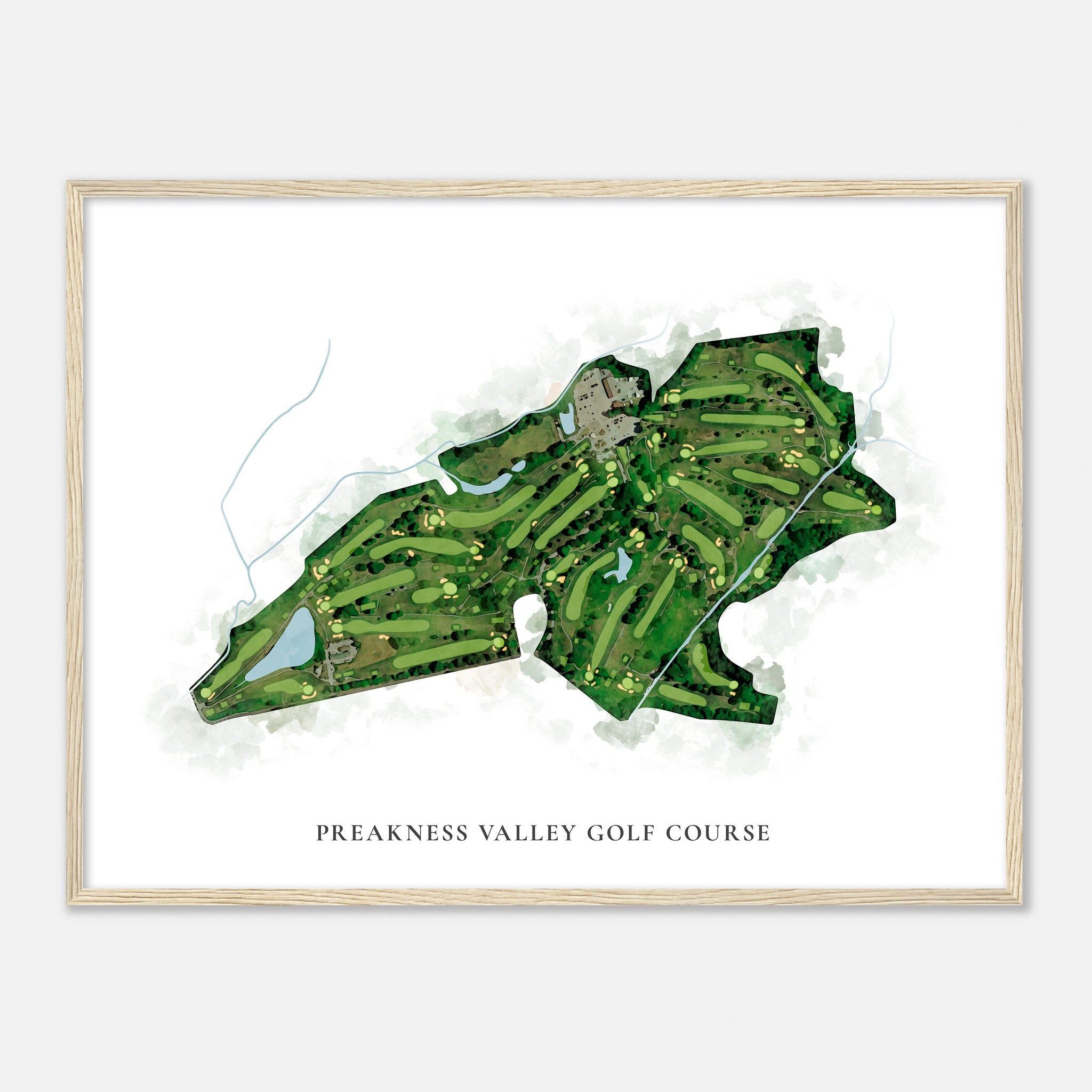 Preakness Map Preakness Valley Golf Course, New Jersey - Custom Golf Course Map in ...