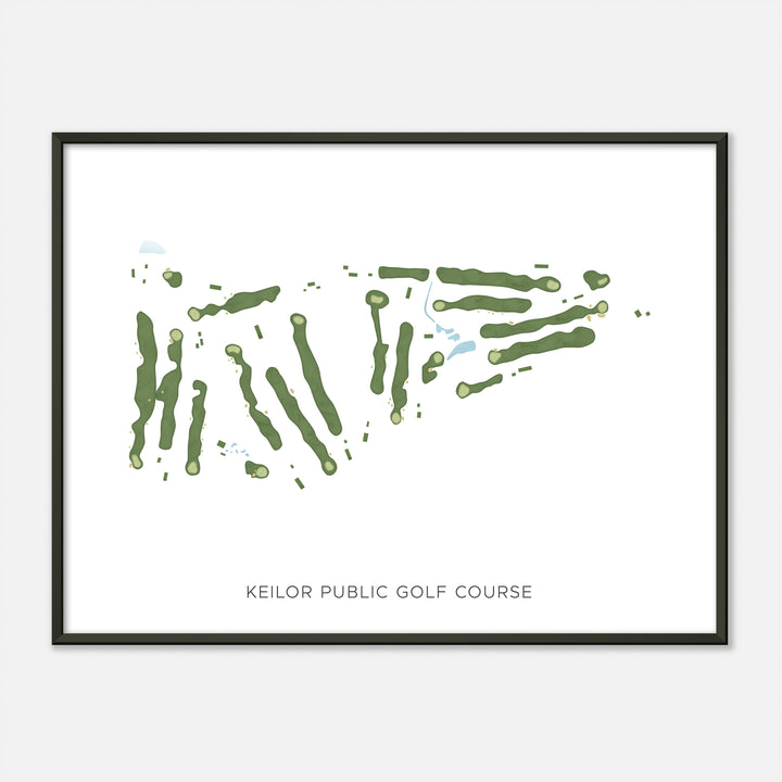 Print of Keilor Public Golf Course Modern Map