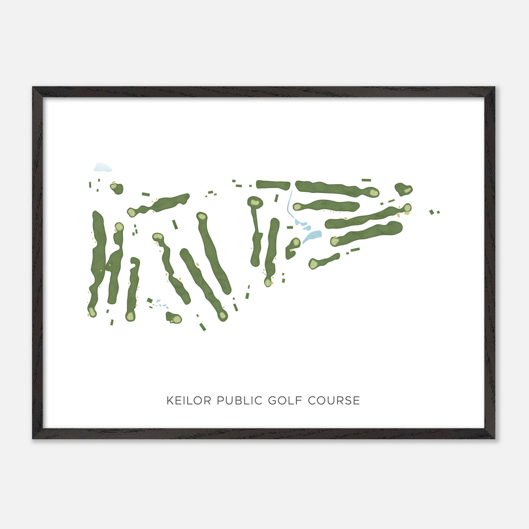 Print of Keilor Public Golf Course Modern Map