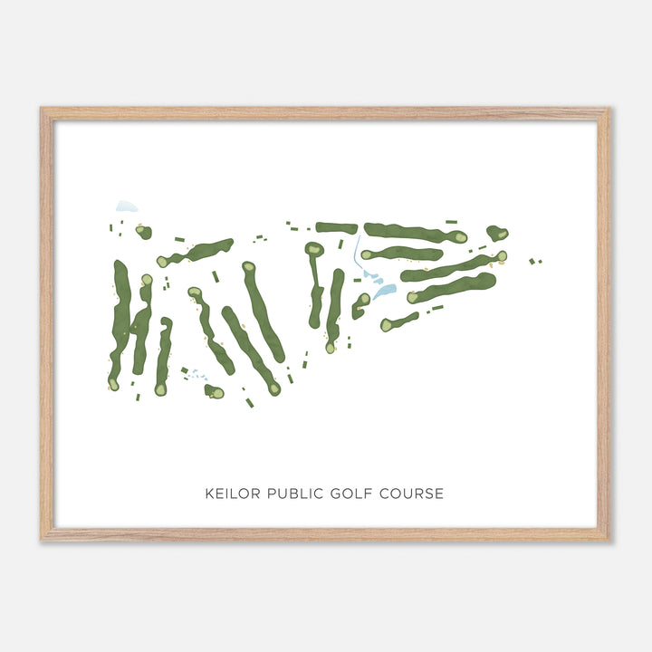 Print of Keilor Public Golf Course Modern Map