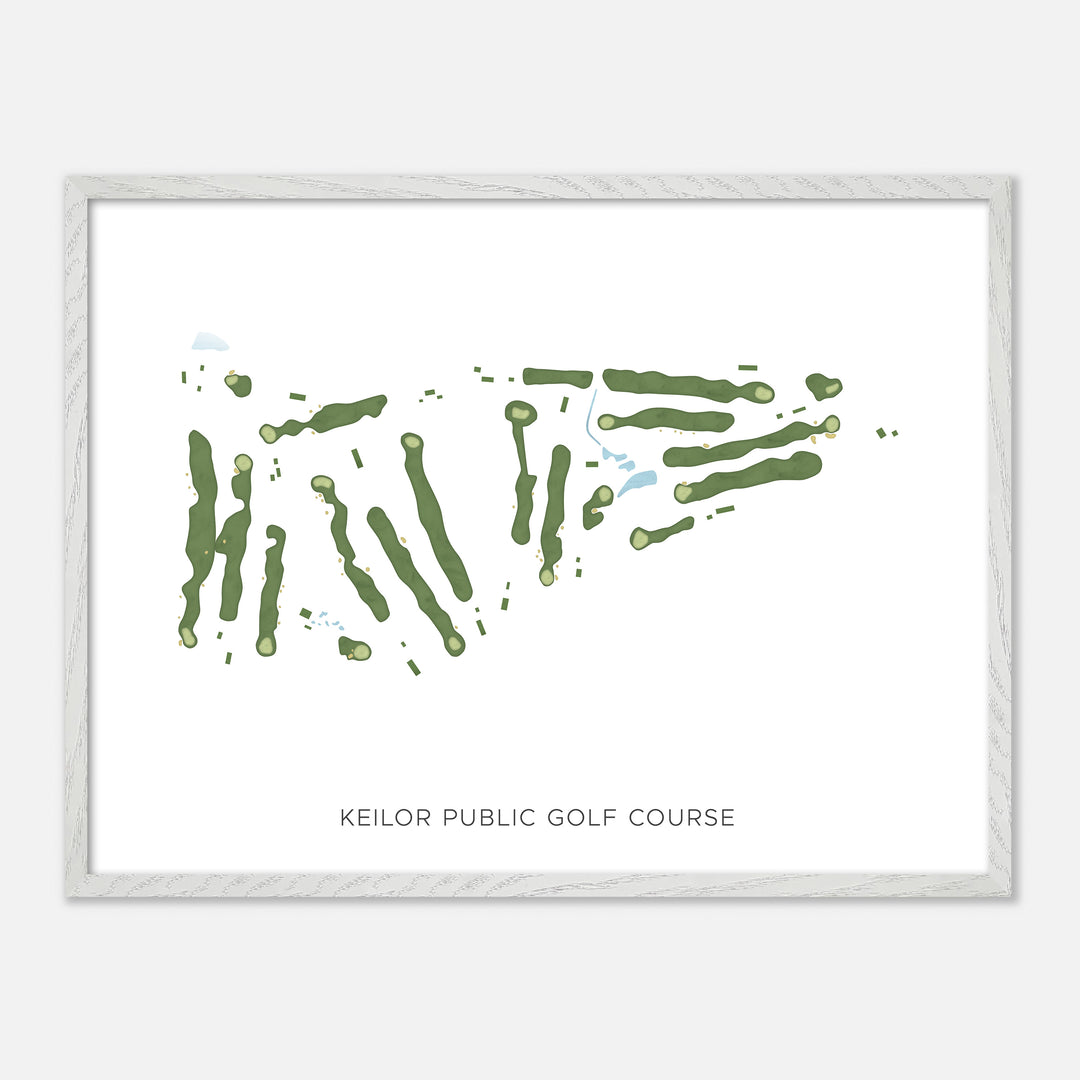 Print of Keilor Public Golf Course Modern Map