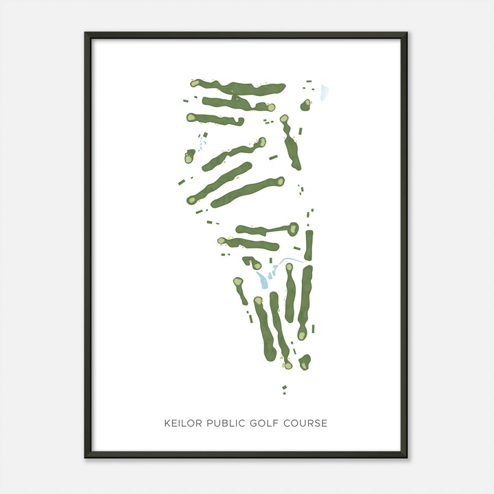 Print of Keilor Public Golf Course Modern Map