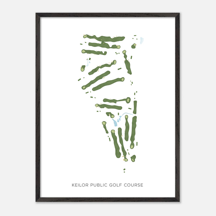Print of Keilor Public Golf Course Modern Map