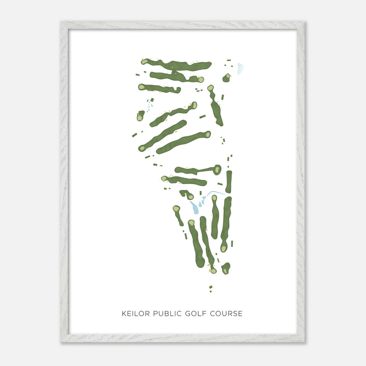 Print of Keilor Public Golf Course Modern Map