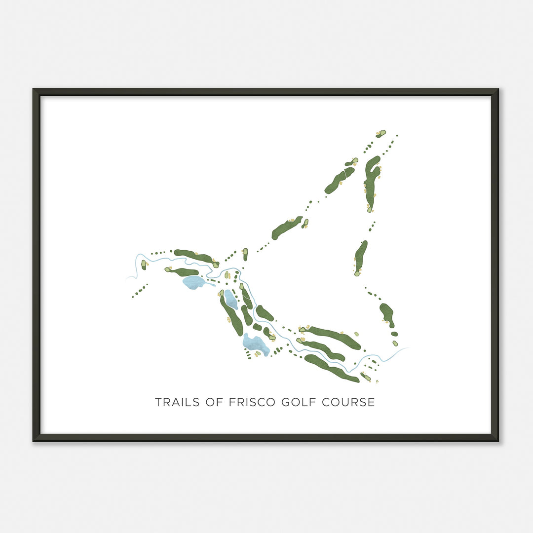 Print of Trails Of Frisco Golf Course Modern Map