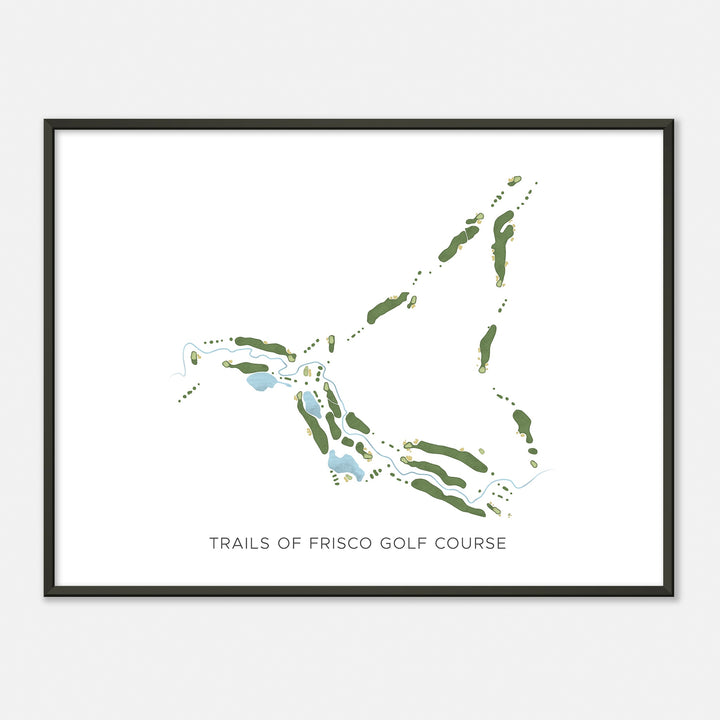 Print of Trails Of Frisco Golf Course Modern Map