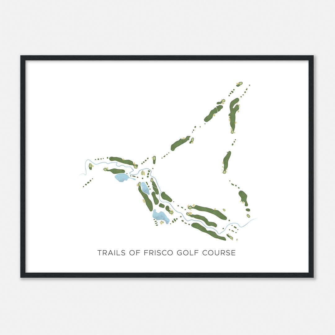Print of Trails Of Frisco Golf Course Modern Map