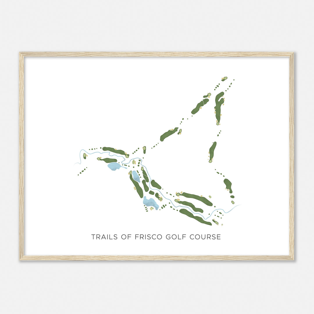 Print of Trails Of Frisco Golf Course Modern Map