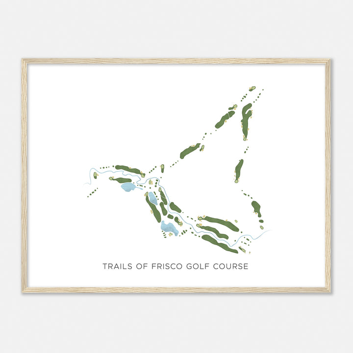 Print of Trails Of Frisco Golf Course Modern Map
