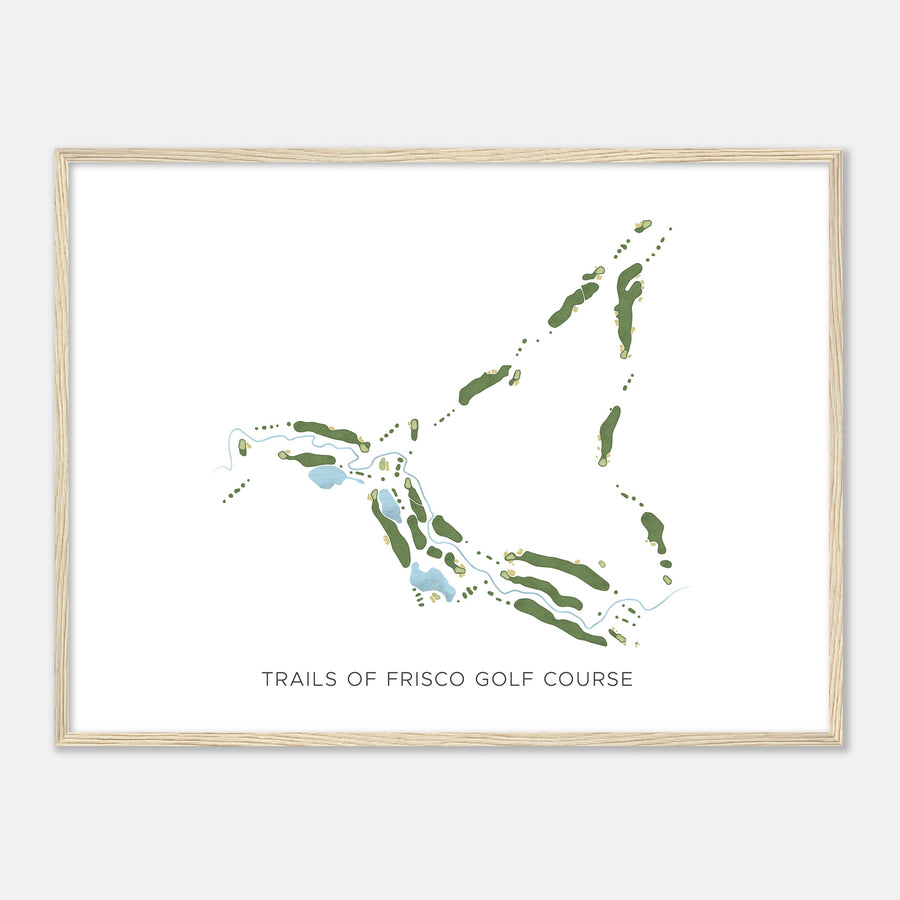Print of Trails Of Frisco Golf Course Modern Map