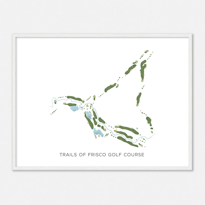 Print of Trails Of Frisco Golf Course Modern Map