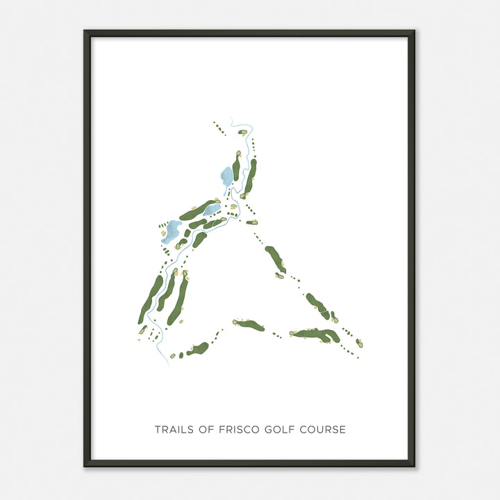 Print of Trails Of Frisco Golf Course Modern Map