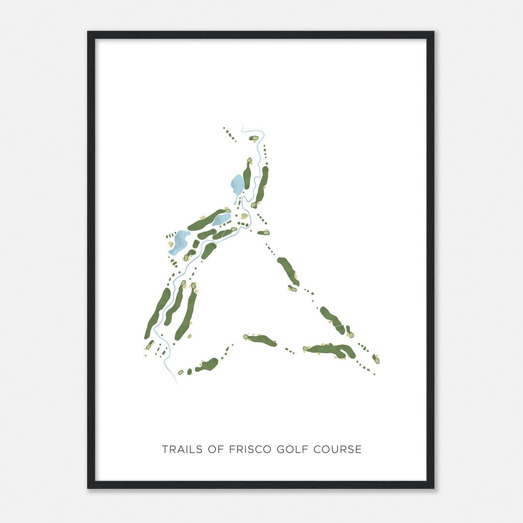 Print of Trails Of Frisco Golf Course Modern Map