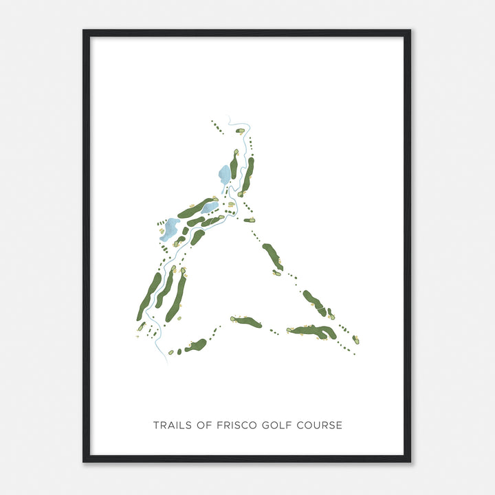 Print of Trails Of Frisco Golf Course Modern Map